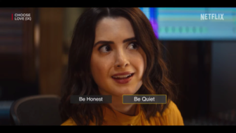 Netflix поделилась трейлером своей первой интерактивной романтической комедии/Кадр из фильма "Выбери любовь", 2023/Netflix Кадр из фильма "Выбери любовь"