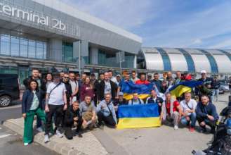 Українські ветерани підтримають Олександра Усика/Фото: ДТЕК Українські ветерани підтримають Олександра Усика/Фото: ДТЕК