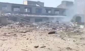 Окупанти атакували завод "Артемсіль". Фото: Скріншот із відео Артемсіль
