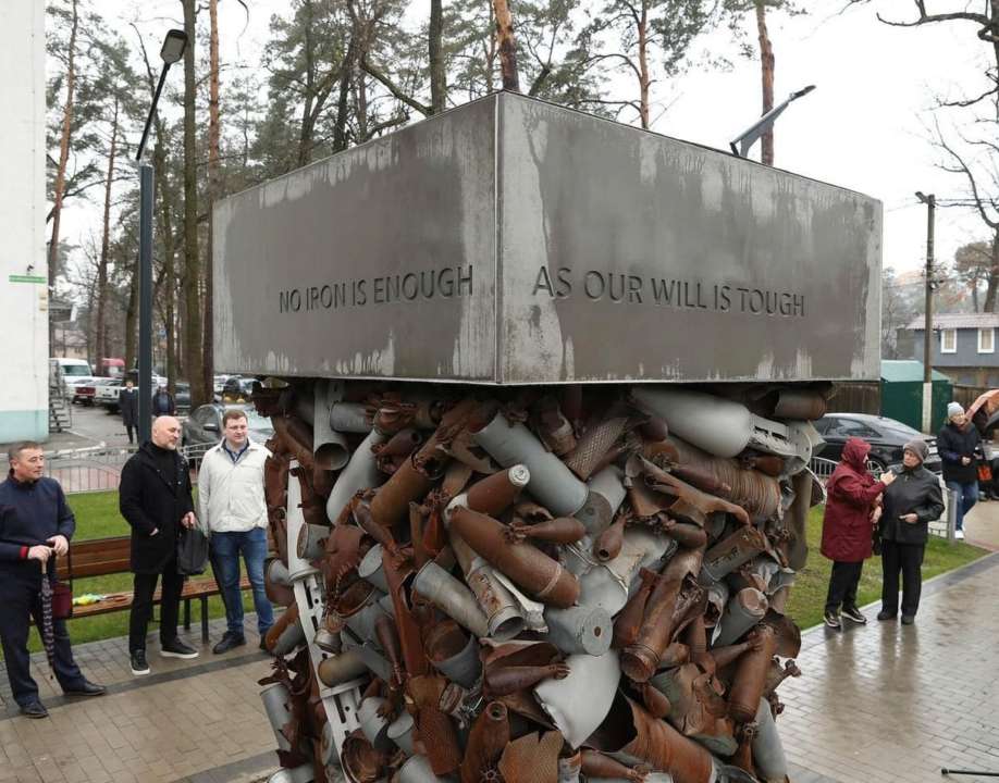 В Ірпені з'явився монумент, присвячений волі українського народу. Фото: Андрій Кравчук монумент воля ірпінь