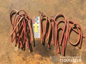 Фото: Нацполіція У Рівненській області чоловік вкрав трубу, якою постачали кисень хворим на Covid-19
