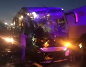Фото: Нацполиция В Одесской области в смертельном ДТП столкнулись рейсовый автобус из Молдовы и зерновоз