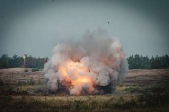 Як працює комплекс наземного розмінування "Змій"/Фото: Мінцифра Як працює комплекс наземного розмінування "Змій"/Фото: Мінцифра