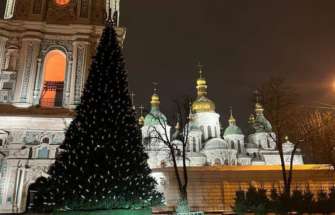 Як виглядає головна ялинка Києва/Фото: Віталій Кличко Кличко показав, як виглядає головна ялинка столиці