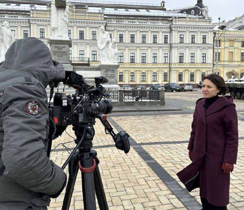 Європейський глядач бачить війну інакше - Маляр/Фото: Ганна Маляр/Telegram Маляр розповіла про підготовку проєкту, який дозволить занурити глядачів ЄС у війну в Україні