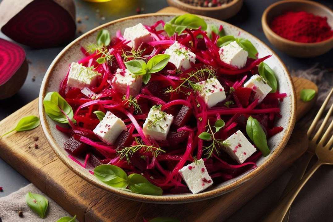 Видеорецепт салата из свеклы и брынзы / Фото: Bing Просто и вкусно: видеорецепт салата из свеклы и брынзы
