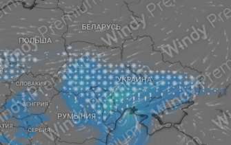 Україна на метеокарті/Фото: telegram Україна на метеокарті