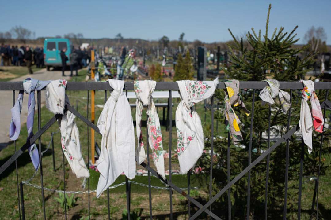 Оккупанты совершали особо тяжкие преступления в Буче/Фото: Anastasia Vlasova/Getty Images В Буче убит каждый пятый из оставшихся в городе