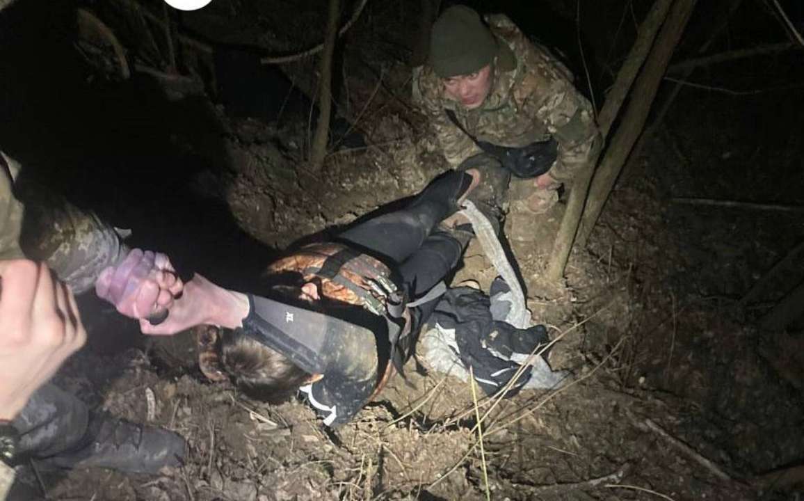 У річці Тиса ледь не потонув ухилянт/Фото: ДПСУ