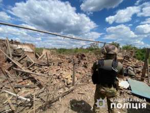 Наслідки атаки Донеччини 21 травня/Фото: Нацполіція Наслідки атаки Донеччини 21 травня/Фото: Нацполіція