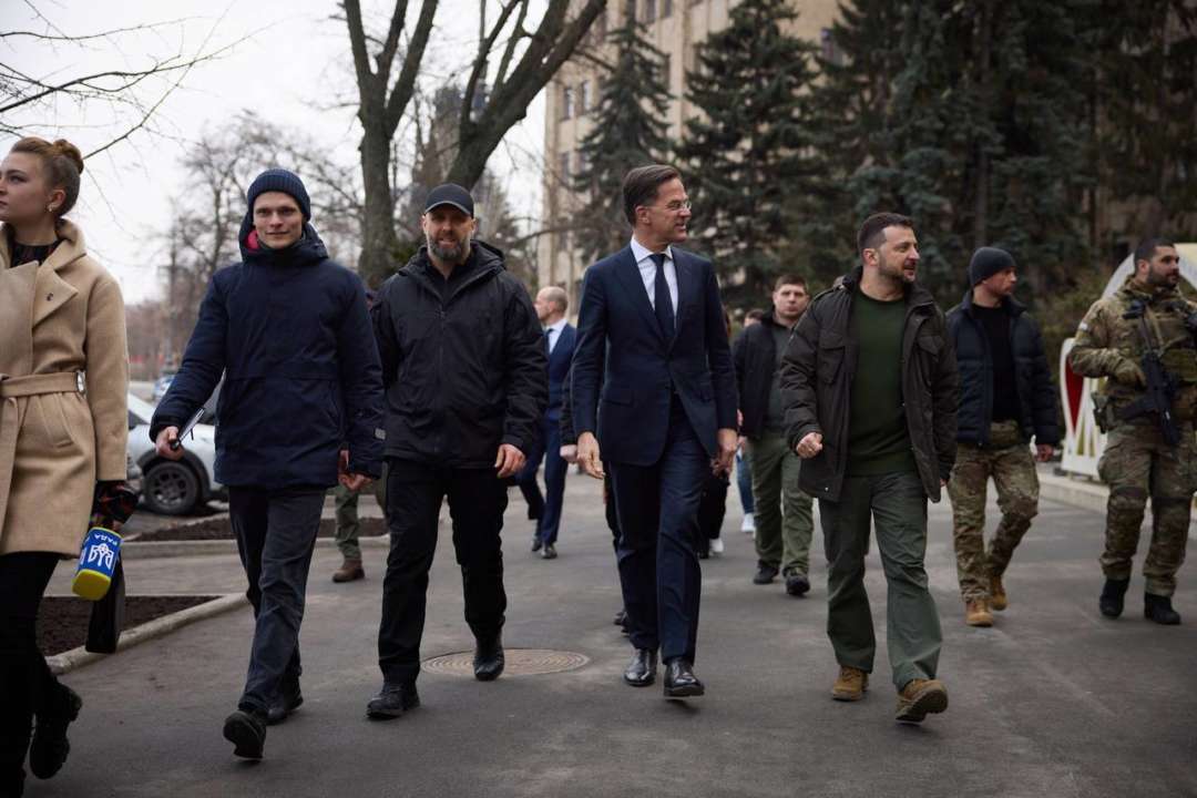 Президент Зеленський і прем'єр Нідерландів відвідали Харків / Фото: t.me/V_Zelenskiy_official