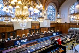 До МКС звернулися 42 країни щодо злочинів росії/Фото: Frank van Beek/ICJ via Getty Images 42 країни звернулися до Гаазького суду через військові злочини росії