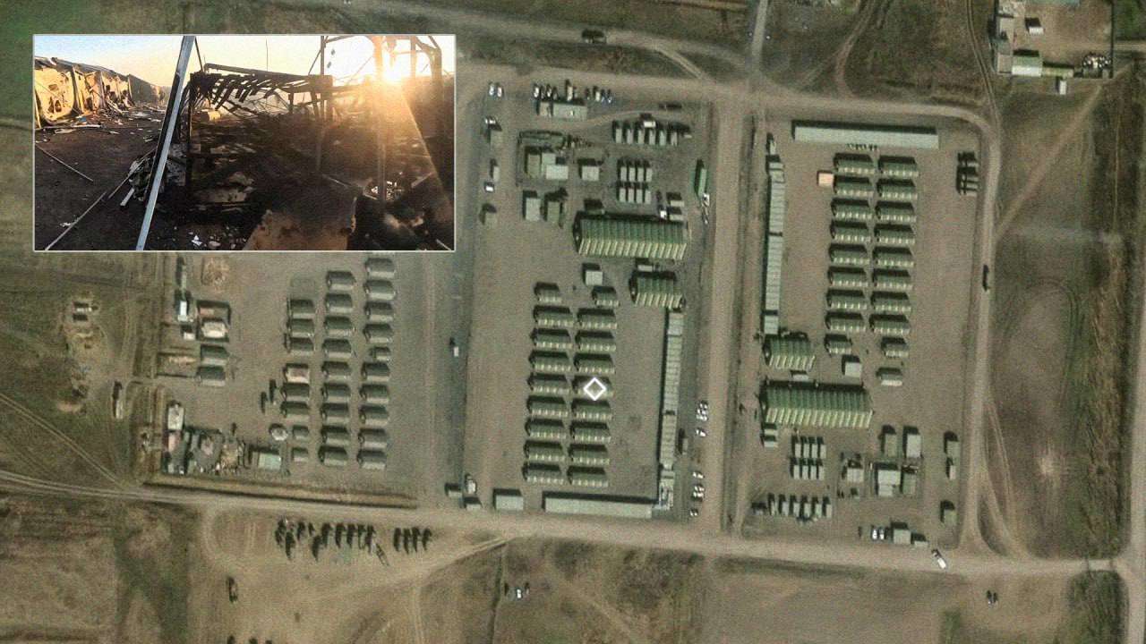 Появились кадры последствий ударов по палаткам на полигоне в Ростовской области рф