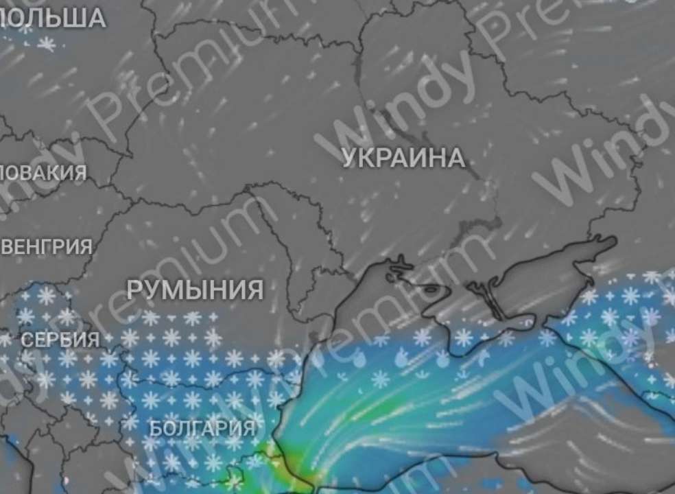 Украина на метеокарте/Фото: telegram Украина на метеокарте