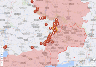 Мапа ситуації на фронтах України 13 серпня/Фото: Liveuamap Мапа ситуації на фронтах України 13 серпня