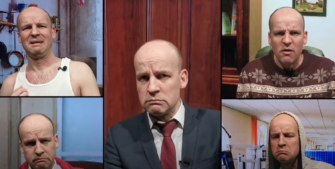 Юрій Великий зняв пародію на путіна про ордер на його арешт. Фото: Скриншот відео ордер на арешт путіна