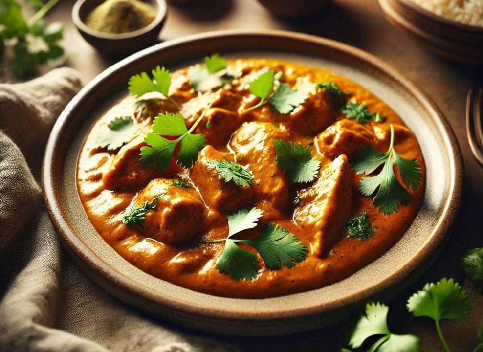 Курца Карри/Фото: Bing Сливочная курица карри с перцем и имбирем