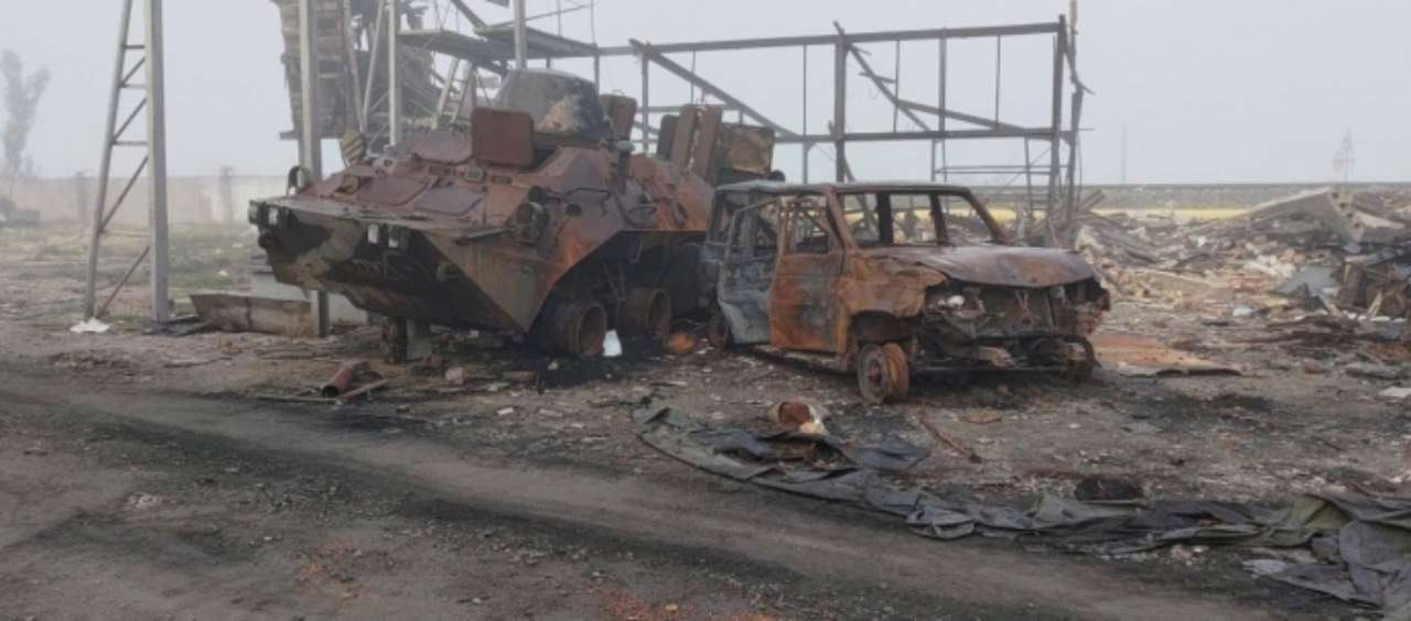 Украинские военные ликвидировали базу оккупантов в Новой Каховке/Фото: Стратком ВСУ Автомобиль