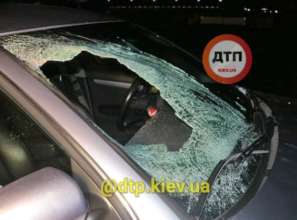 Фото: dtp.kiev.ua (Facebook) Тело отбросило на 30 метров: в Киеве автомобиль сбил мужчину на пешеходном переходе