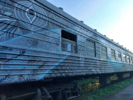 Фото: facebook.com/oleksandr.pertsovskyi Перший в Європі: "Укрзалізниця" запустить унікальний арт-потяг. Фото
