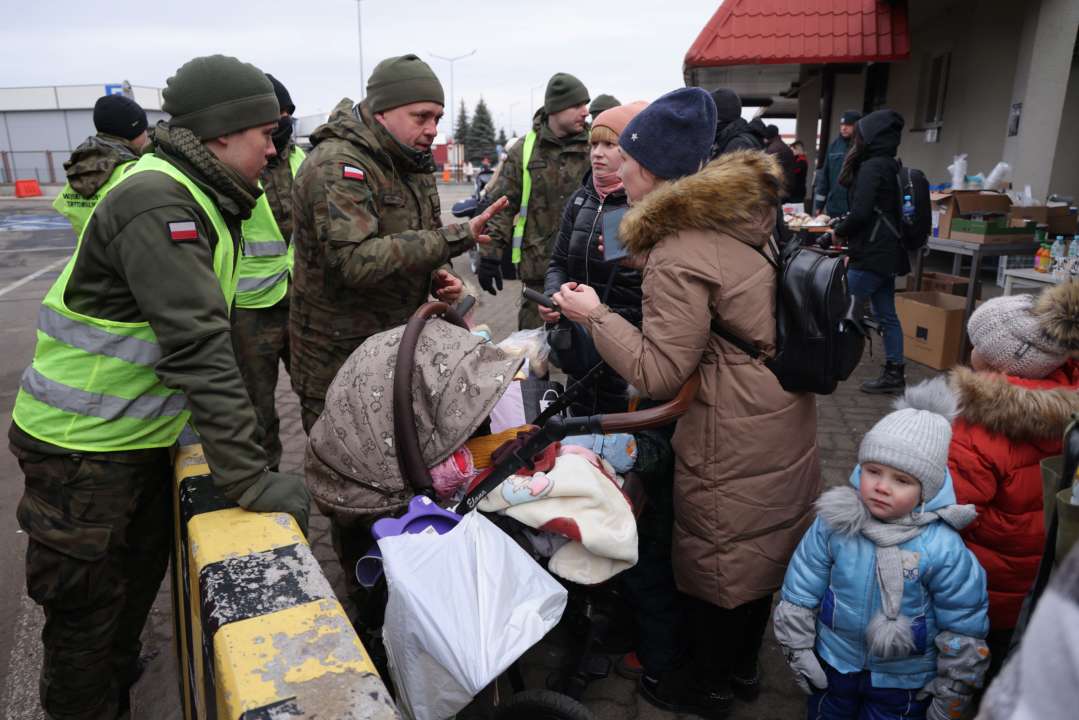 Пункт пропуска на польской границе