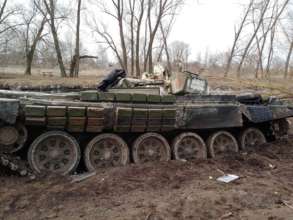 Українці розгромили танковий підрозділ РФ, який йшов на Київ/Фото: facebook.com/kommander.nord Українці розгромили танковий підрозділ РФ, який йшов на Київ