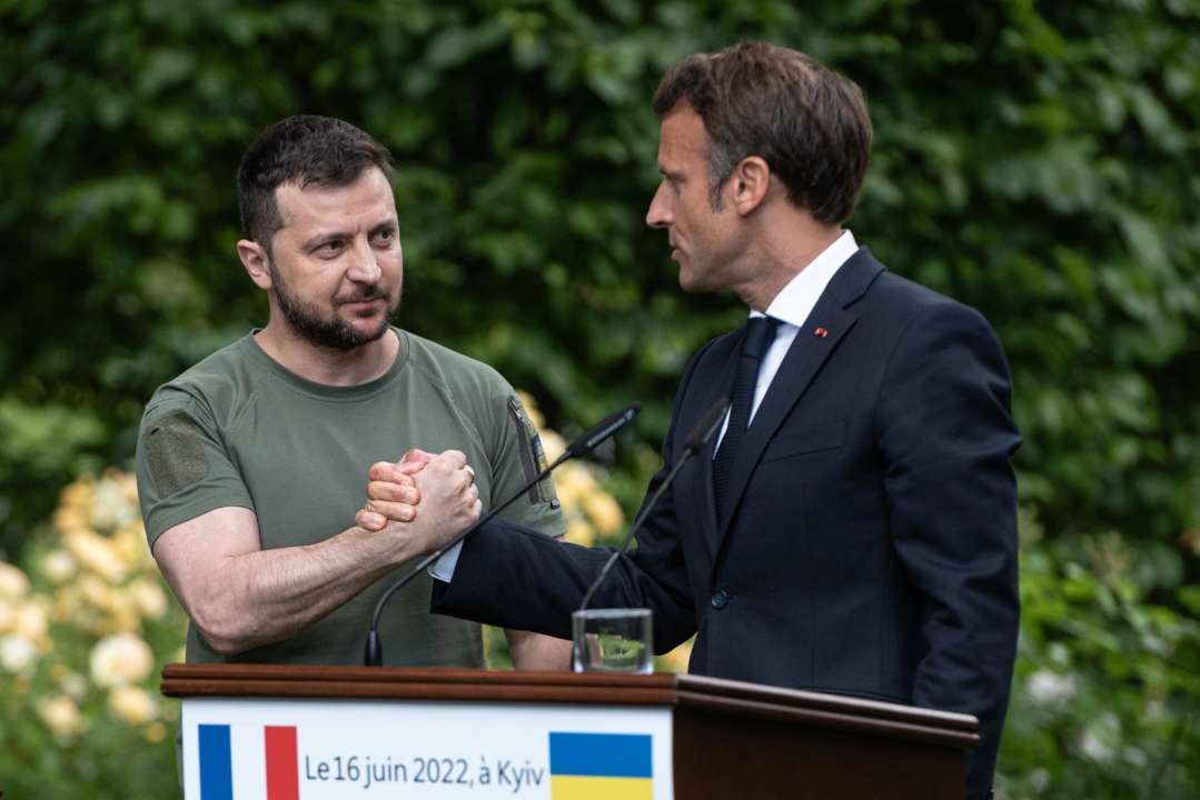 Володимир Зеленський і Еммануель Макрон