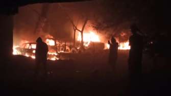 Окупанти обстріляли Миколаїв/Фото: скрін відео Росіяни атакували житловий район у Миколаєві: ракета влучила в дев'ятиповерхівку