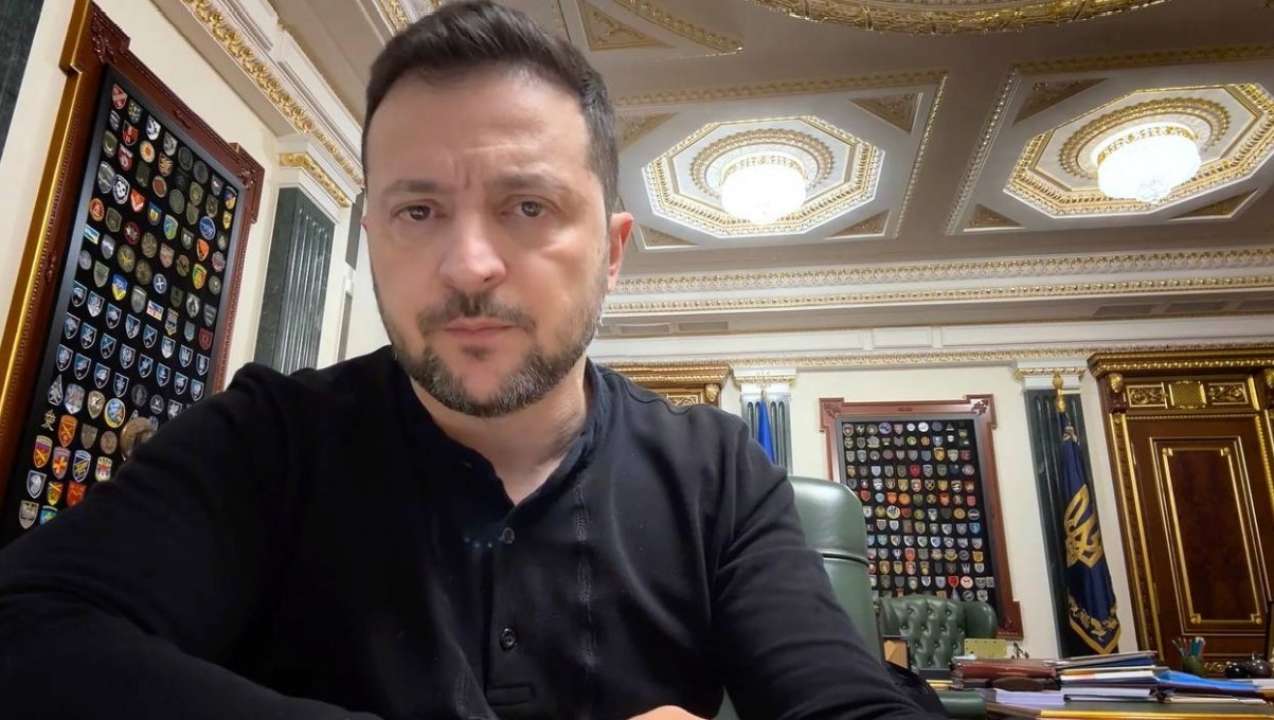 Видеообращение Владимира Зеленского 22 февраля 2025 года. Фото: ОП зеленский вечернее видеообращение