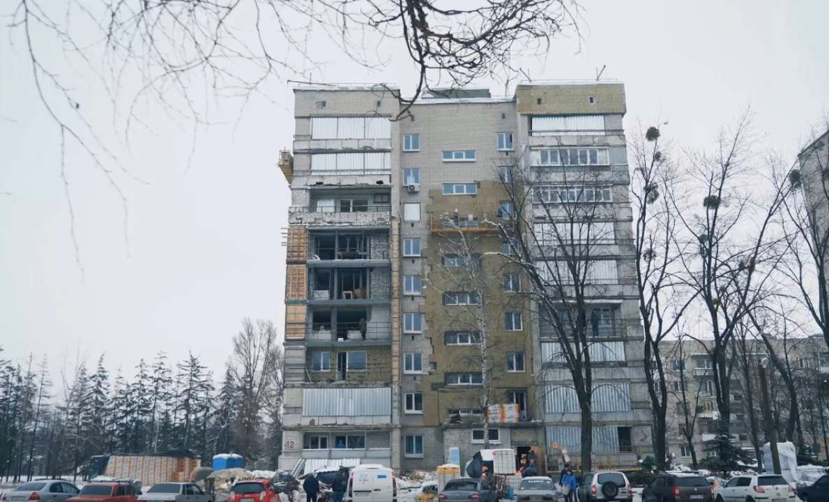 Синєгубов опублікував відео з місця відновлення постраждалих від обстрілів будинків українців / Фото: Скриншот