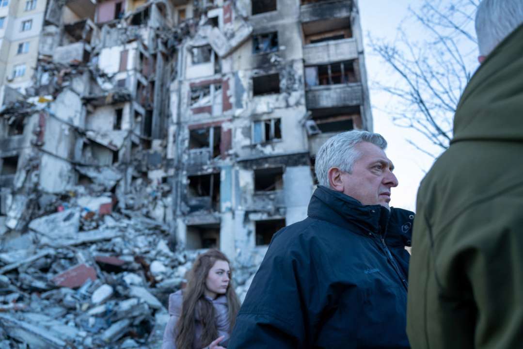 Харьков посетил верховный комиссар ООН по делам беженцев/Фото: Getty Images