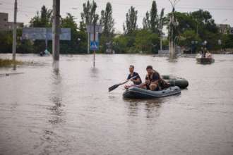 Уровень воды в водохранилище Каховской ГЭС достиг ниже "мертвой точки"/Фото: Telegram Уровень воды в водохранилище Каховской ГЭС сейчас ниже "мертвой точки": что это значит