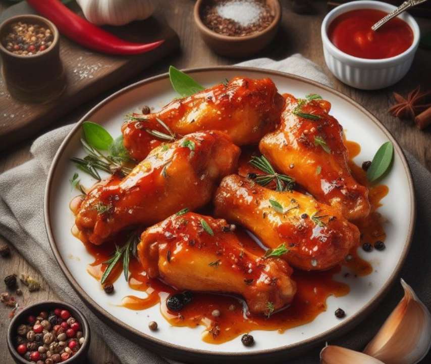 Куриные крылышки в кисло-сладком соусе / Фото: Bing Куриные крылышки в кисло-сладком соусе