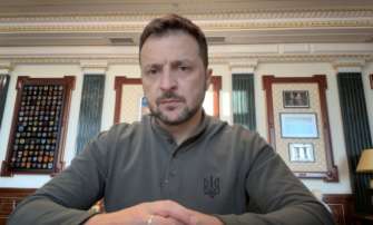 Звернення Володимира Зеленського. Фото: ОП харків бої