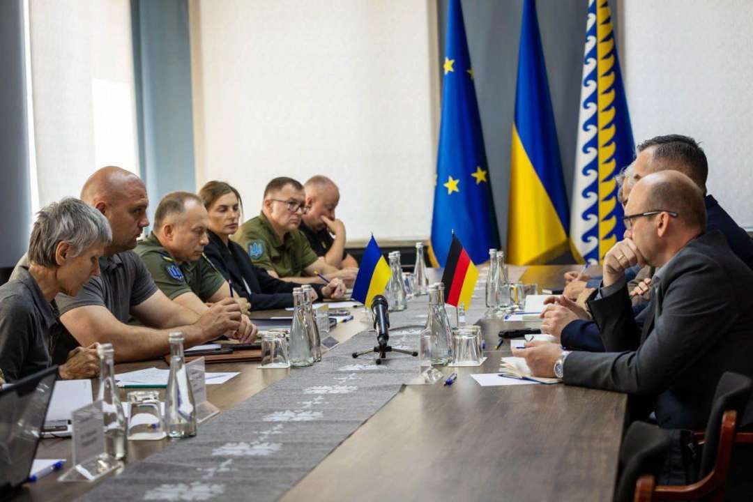 Сырский поговорил о войне с послом ФРГ в Украине Мартином Егером