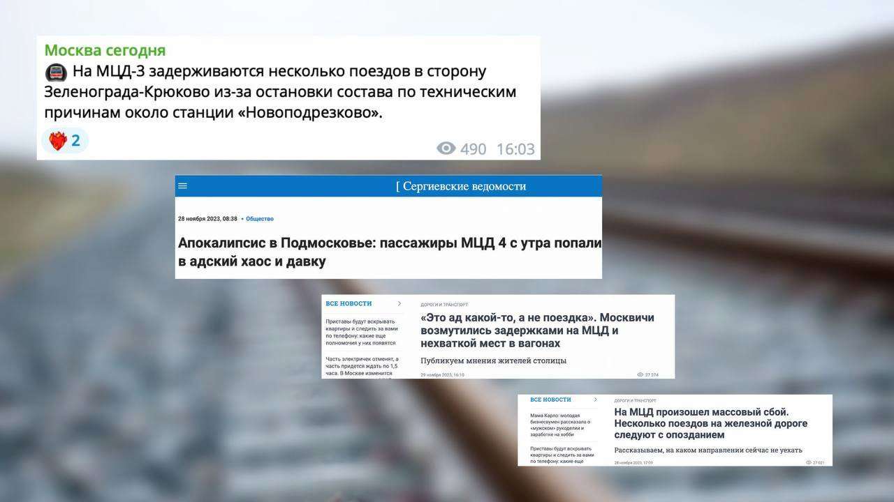 На территории россии учащаются сбои в работе железной дороги