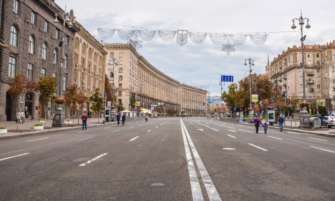 Временно ограничат движение транспорта на примыкании Крещатика к Европейской площади/Фото: nashkiev В Киеве с 25 января ограничат движение транспорта на примыкании Крещатика к Европейской площади