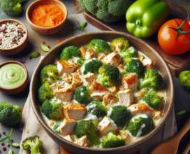 Ни одной лишней калории: запеченная сочная курочка с брокколи/Фото: Bing Ни одной лишней калории: запеченная сочная курочка с брокколи