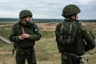 Белорусы на границе с Украиной, провели ротацию личного состава и техники/Фото: Getty Images Беларусь