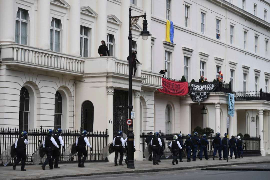 В центре Лондона захватили особняк российского олигарха Дерипаски/Фото: Getty Images В центре Лондона захватили особняк российского олигарха Дерипаски