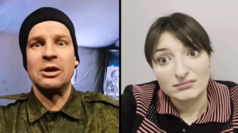 Юрий Великий и Настя Оруджова высмеяли оккупантов/Фото: скриншот из видео Разговор