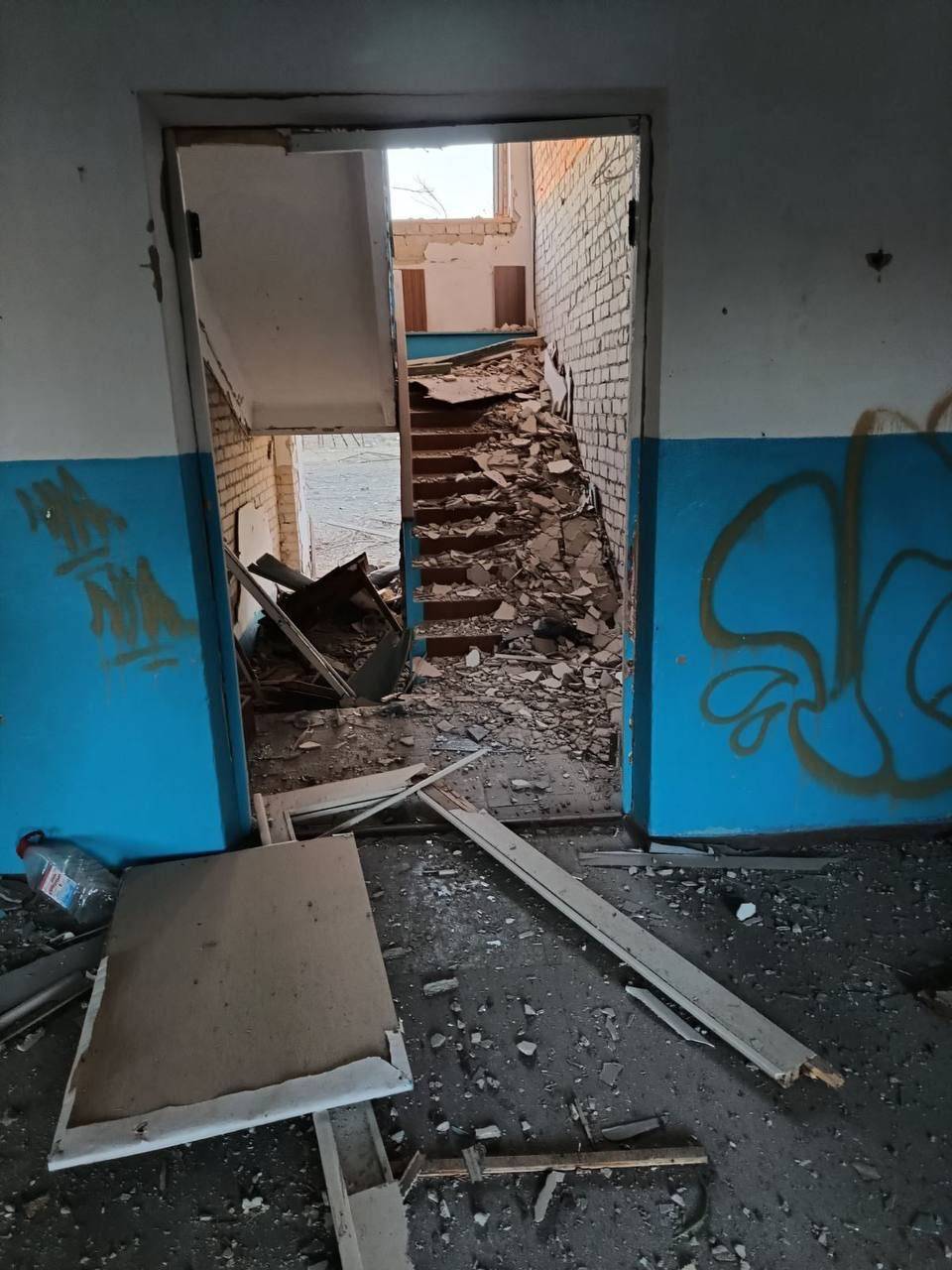 Разрушена в Херсонской области школа/Фото: Александр Прокудин Разрушена в Херсонской области школа/Фото: Александр Прокудин