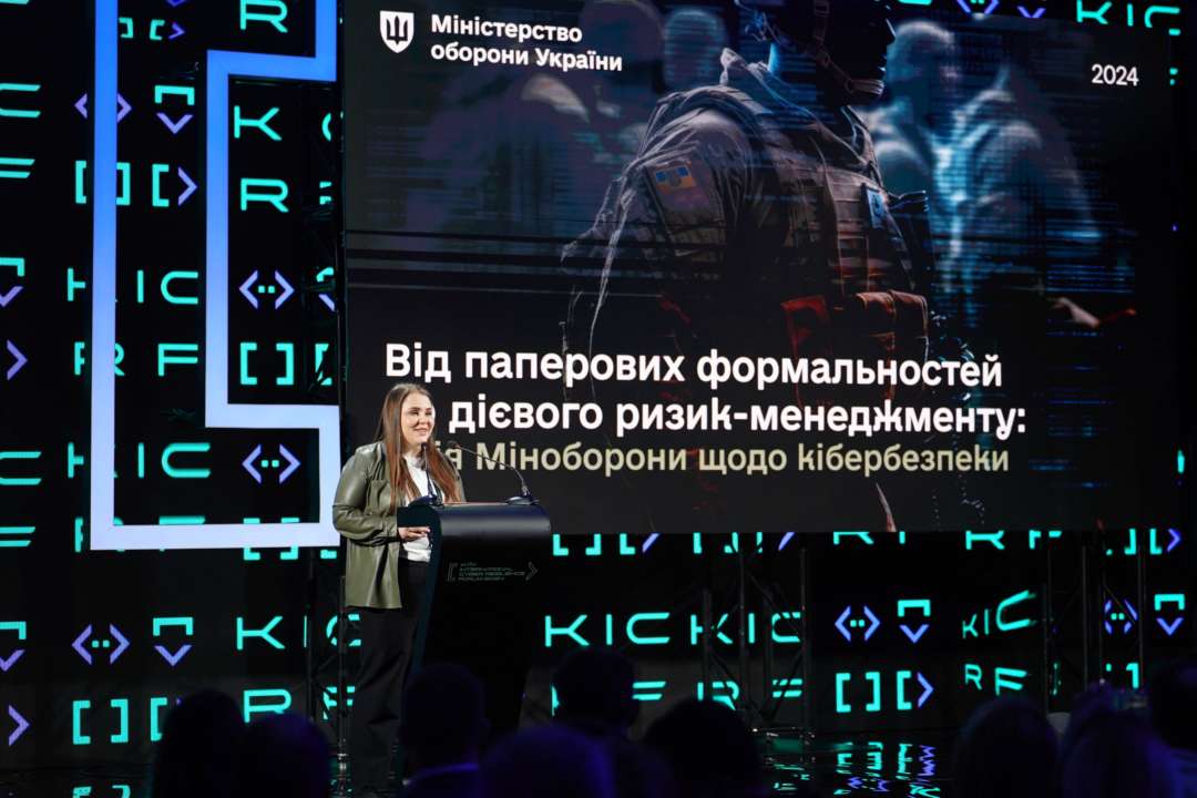Черногоренко розповіла про електронний облік військового майна / Фото: МОУ Черногоренко розповіла про електронний облік військового майна / Фото: МОУ