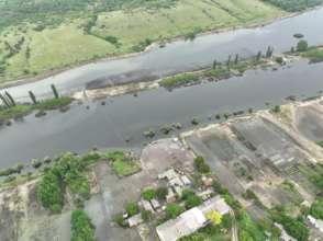 Затопленное село в Херсонской области показали с высоты птичьего полета Затопленное село в Херсонской области показали с высоты птичьего полета