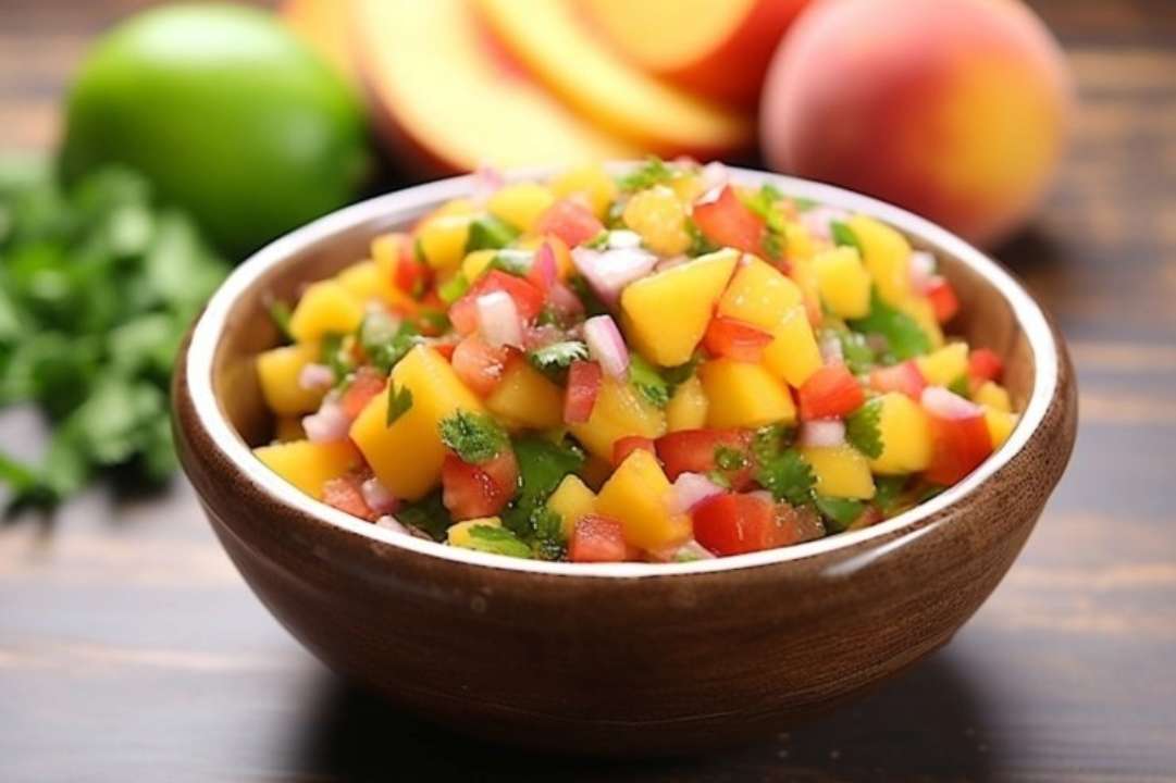 Вкусный летний салат из нектаринов - подойдет к багетам, тако и чипсам Вкусный летний салат из нектаринов — подойдет к багетам, тако и чипсам