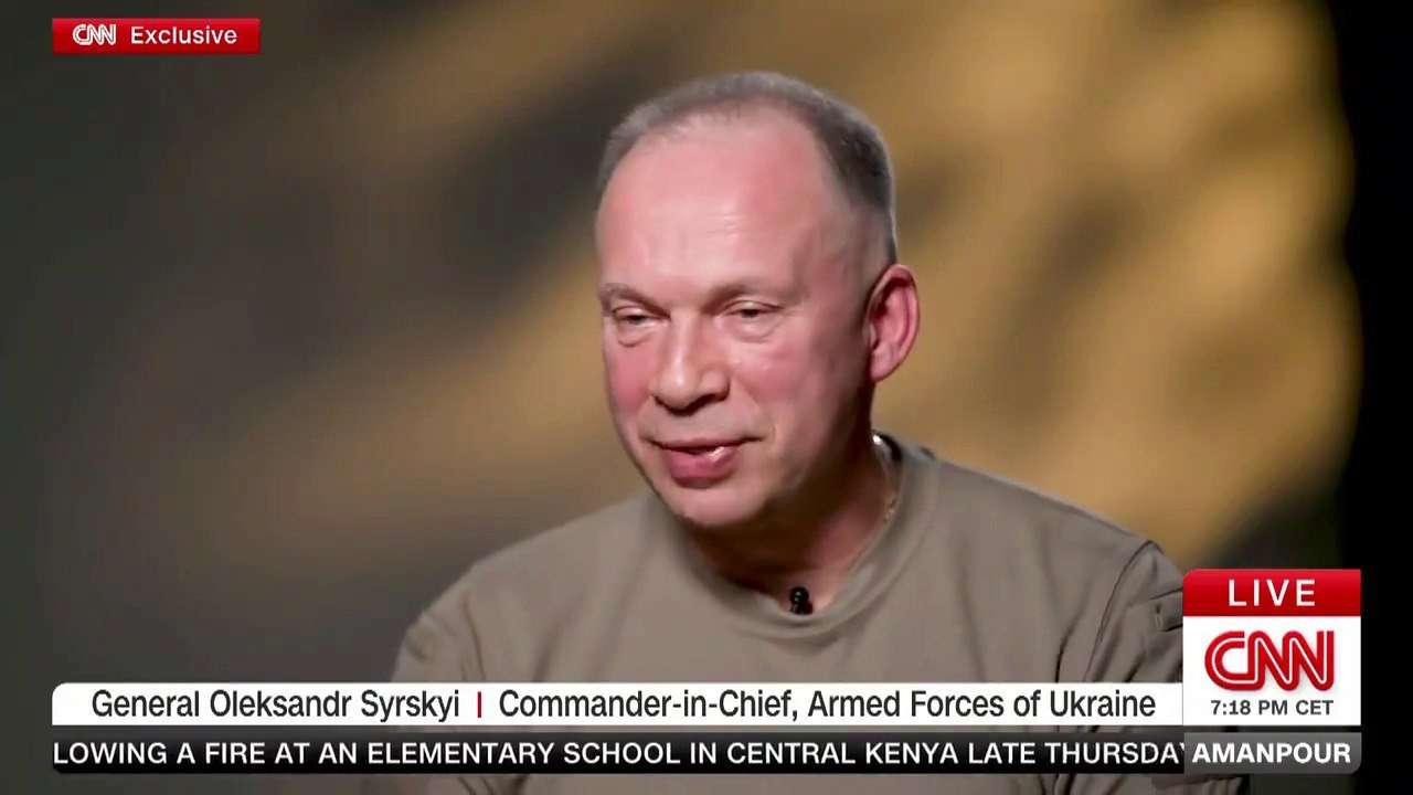 Поддержка партнеров, ожидания и состояние войск и стратегию: Сырский рассказал в интервью для CNN Поддержка партнеров, ожидания и состояние войск и стратегию: Сырский рассказал в интервью для CNN