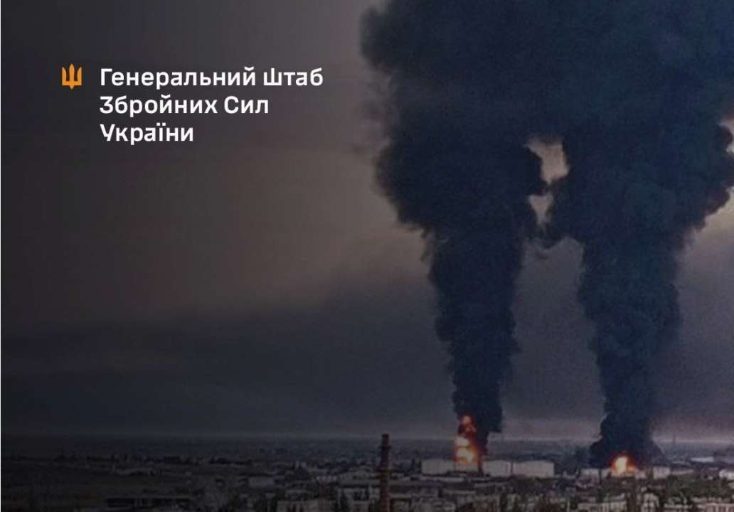 Генштаб ВСУ подтвердил поражение нефтяного терминала в Феодосии/Фото: Генштаб ВСУ Генштаб ВСУ подтвердил поражение нефтяного терминала в Феодосии/Фото: Генштаб ВСУ