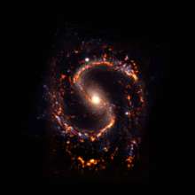 Фото: ALMA (ESO/NAOJ/NRAO)/PHANGS, S. Dagnello Завораживает с первых секунд: астрономы показали разнообразие галактик, в которых формируются звезды