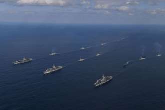 Окупанти вивели в море новітній корабель "Адмірал Макаров"/Фото: South Korean Defense Ministry via Getty Images У море із Севастополя вийшов новітній корабель Чорноморського флоту рф "Адмірал Макаров"