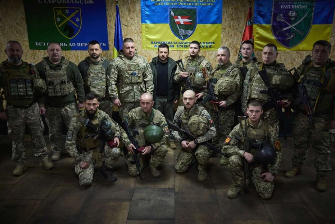 Зеленский встретился с защитниками Купянска/Фото: Офис президента